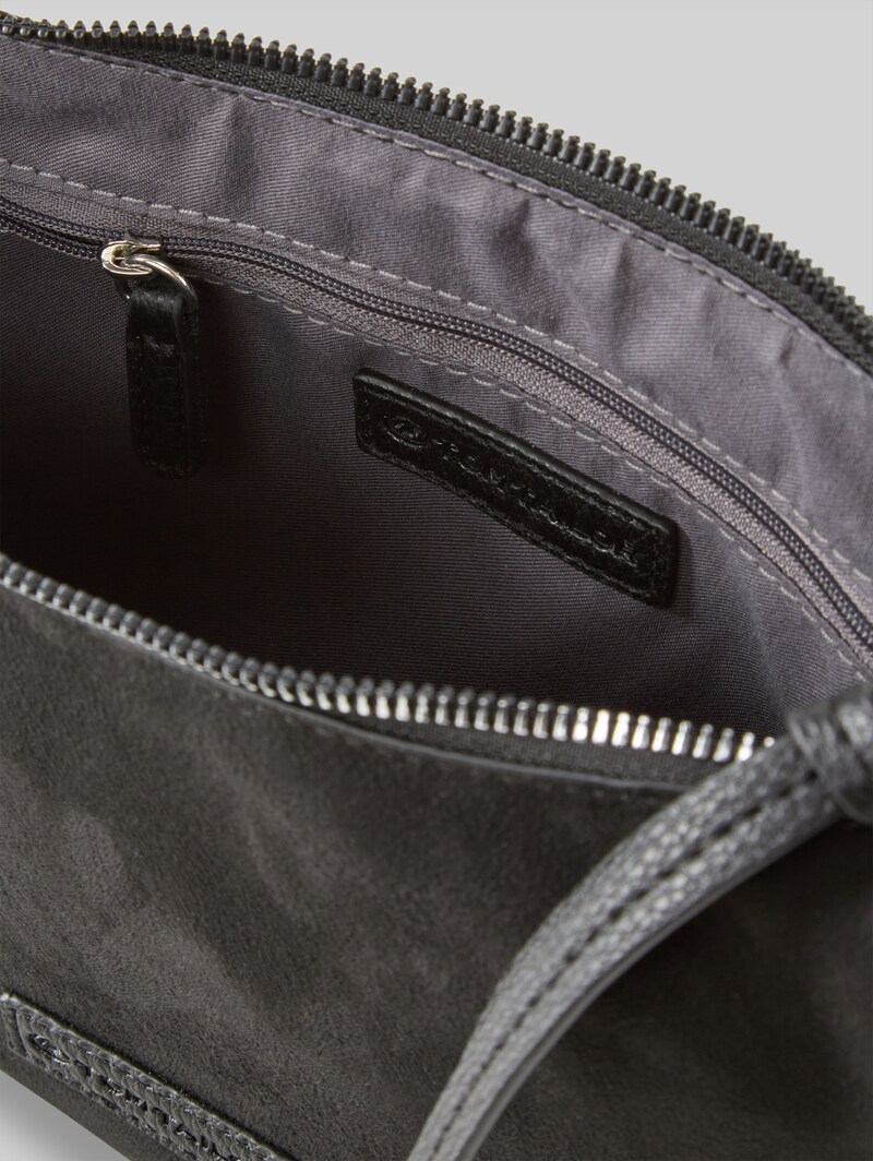 Tom Tailor TTLYSA S Umhängetasche in Velourleder-Optik - Schwarz / Black