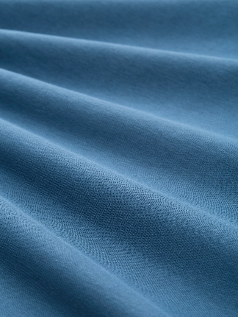 Tom Tailor Plus Size - Basic Sweatshirt in Unifarben - Real Teal Blue