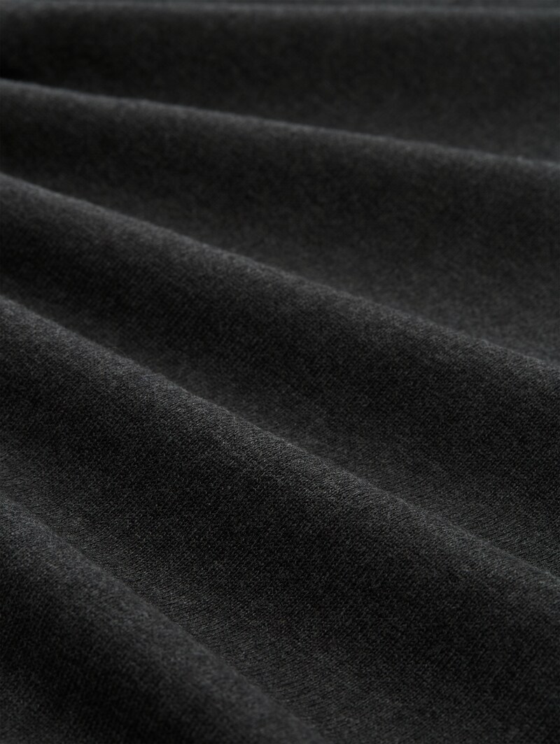 Tom Tailor Plus Size - Strickpullover mit Logo Stickerei - Black Grey Melange