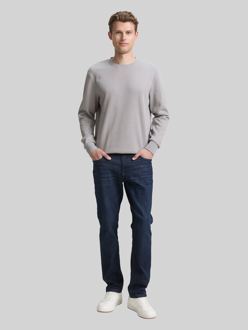 Tom Tailor Basic Sweatshirt in Unifarben - Formal Grey
