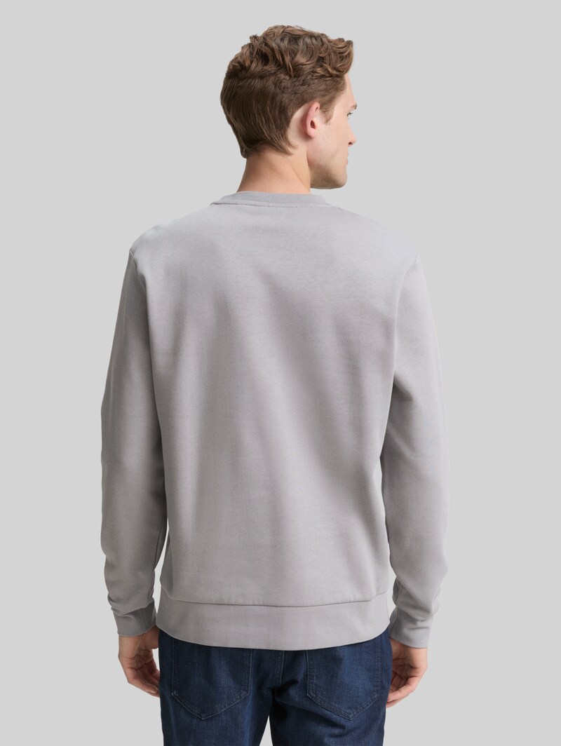 Tom Tailor Basic Sweatshirt in Unifarben - Formal Grey