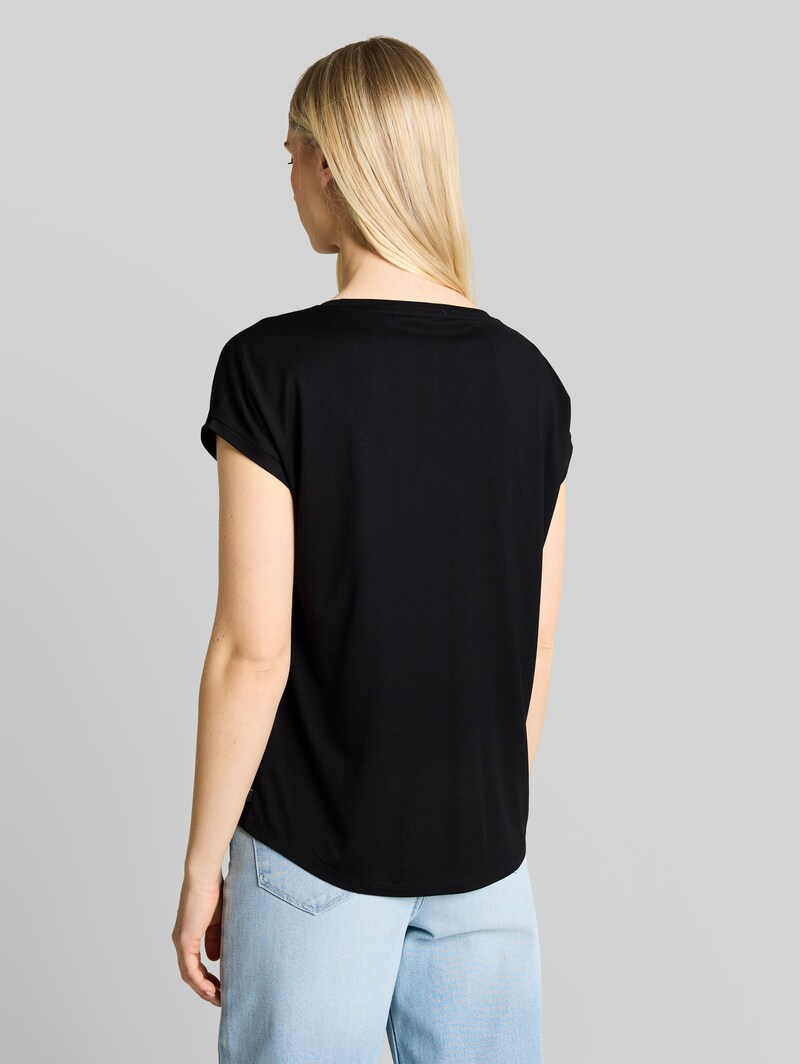 Tom Tailor T-Shirt mit V-Ausschnitt - Deep Black