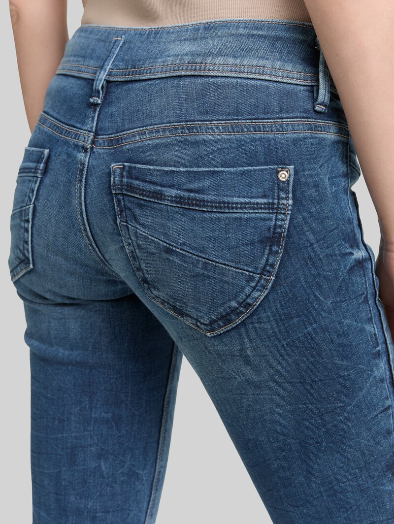 Tom Tailor TTALEXA SLIM Jeans - Random Bleached Blue Denim