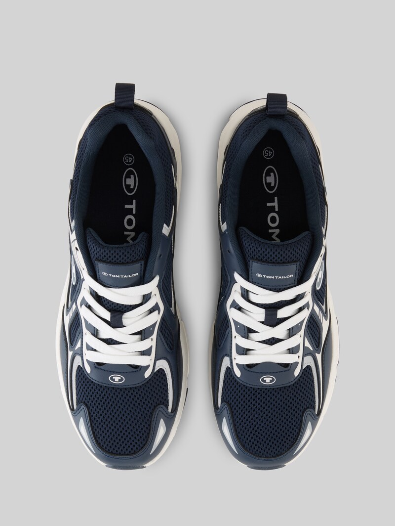 Tom Tailor Sneaker mit Colour-Blocking - Navy-silver