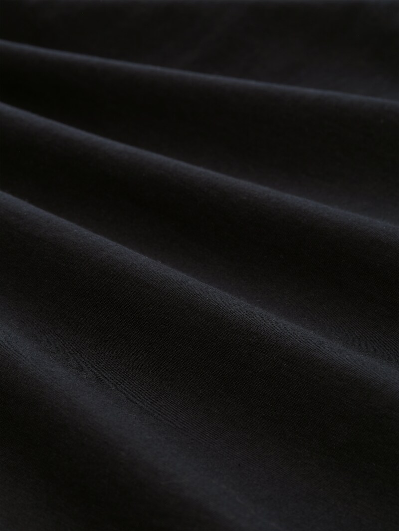 Tom Tailor Loose Fit T-Shirt mit Stickerei - Deep Black