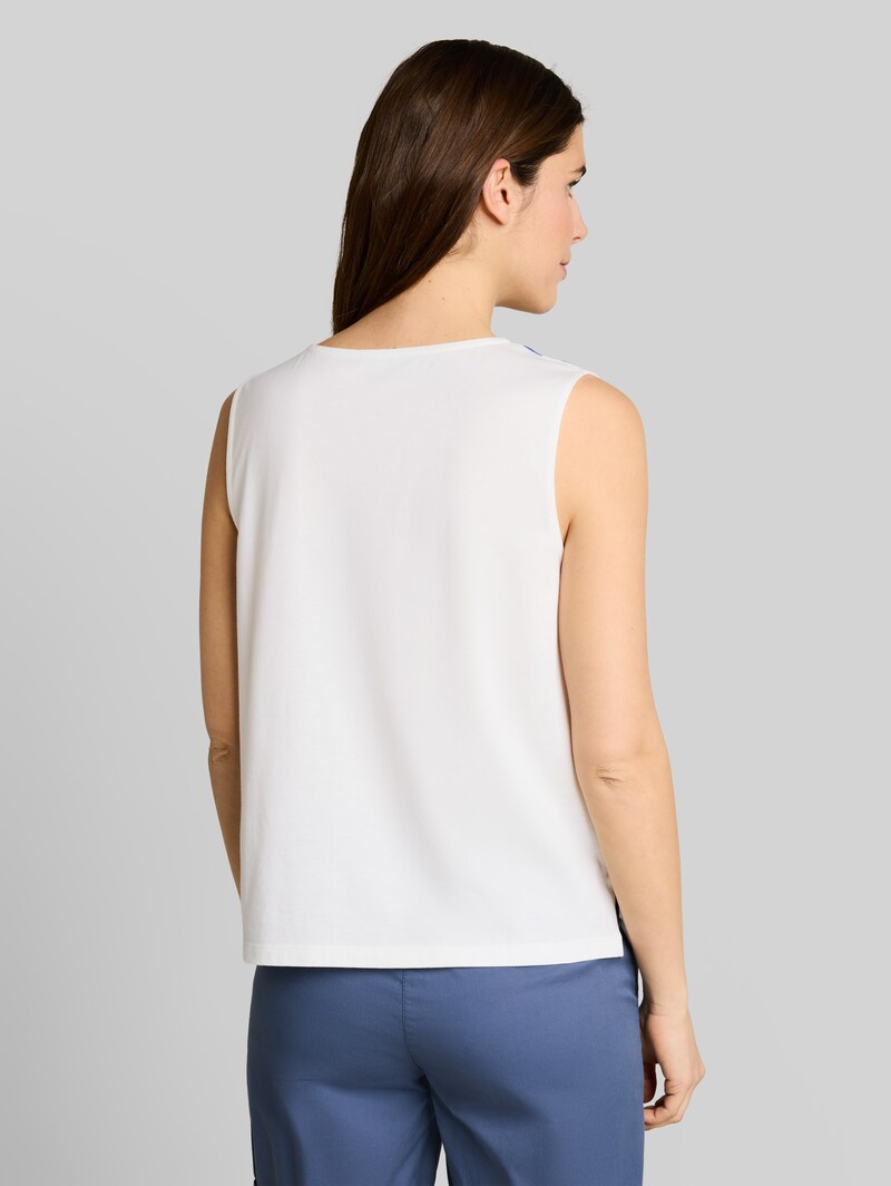 Tom Tailor Top mit Blumenmuster - Whisper White