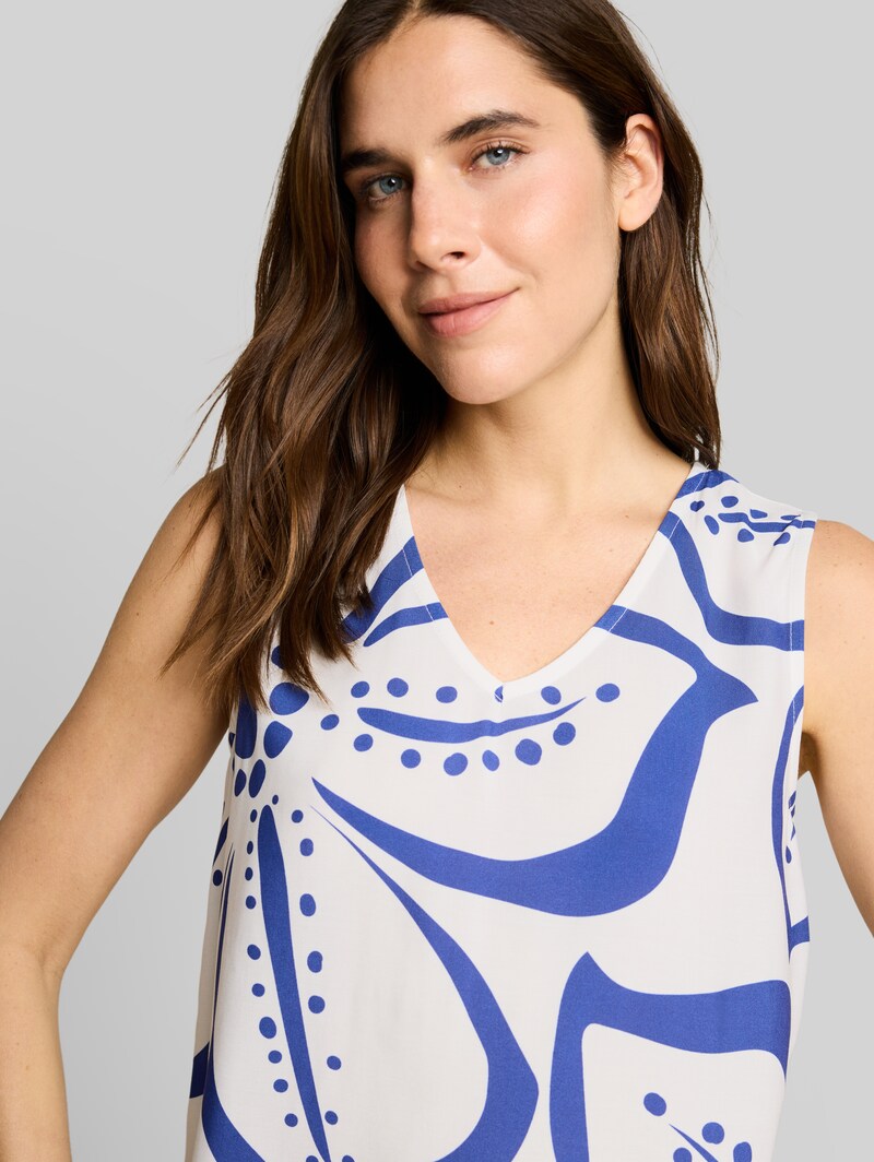 Tom Tailor Top mit Blumenmuster - Whisper White