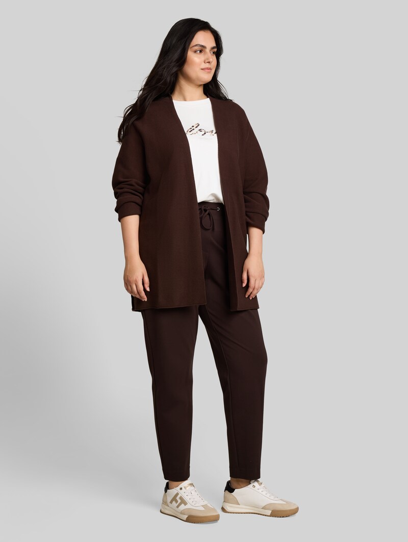 Tom Tailor Plus Size - Cardigan aus Baumwolle - Java Dark Brown