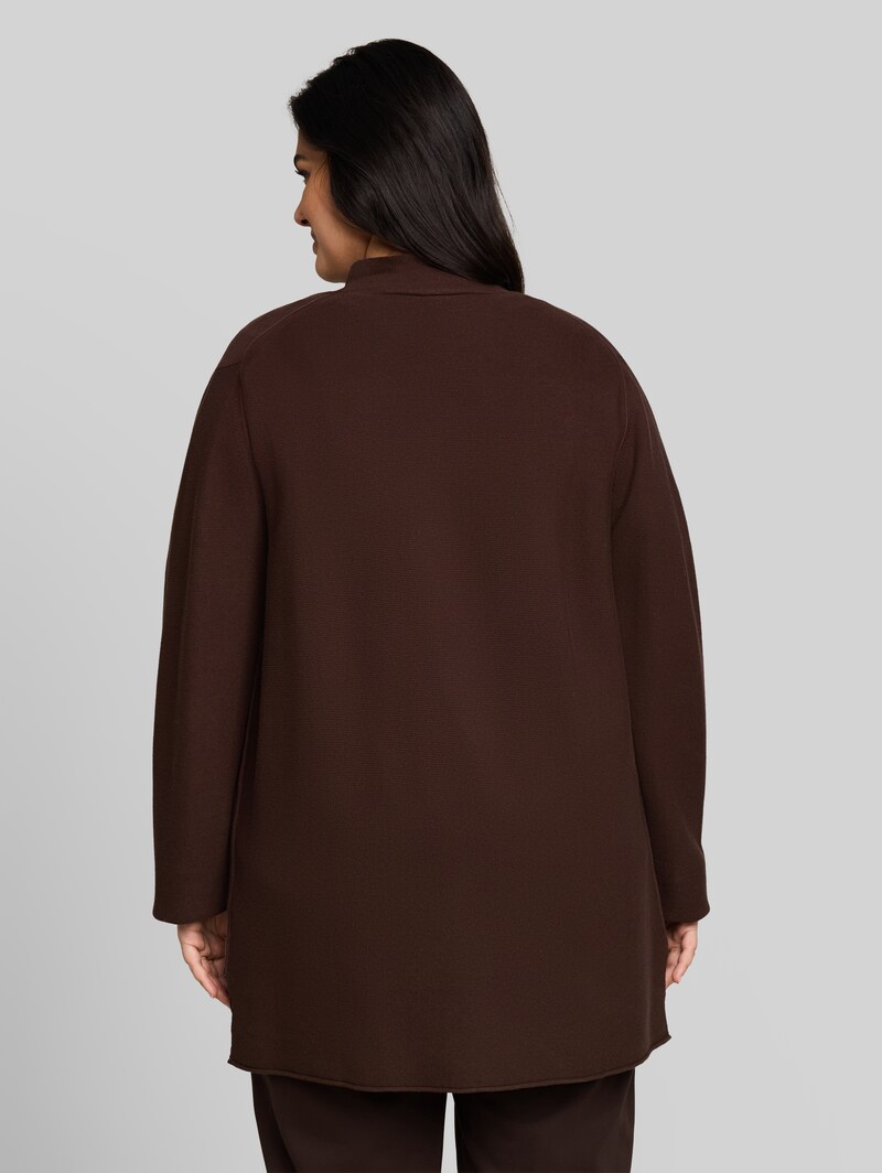 Tom Tailor Plus Size - Cardigan aus Baumwolle - Java Dark Brown