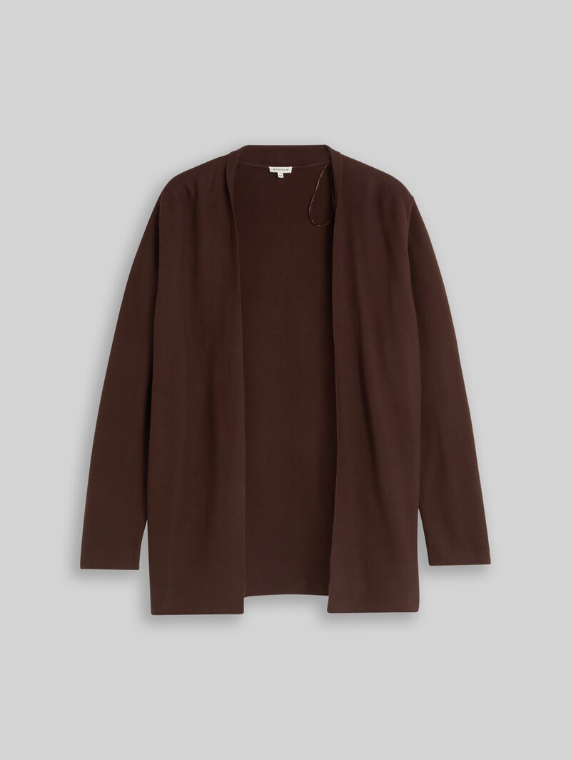 Tom Tailor Plus Size - Cardigan aus Baumwolle - Java Dark Brown