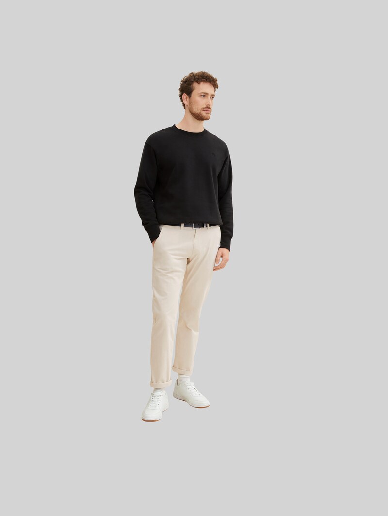 Tom Tailor TTHARRY Ledergürtel mit eckiger Dornschließe - Black Uni