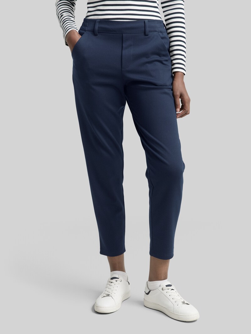 Tom Tailor Relaxed Fit Hose mit elastischem Bund - Sky Captain Blue