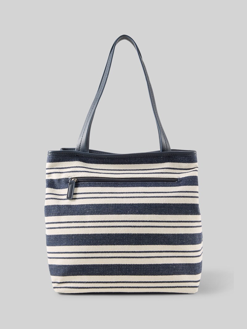 Tom Tailor TTELODIE M Shopper mit Streifenmuster - Mixed Blue
