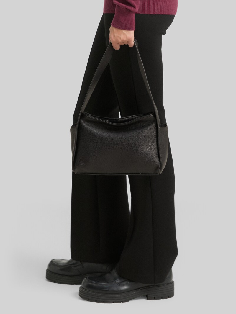 Tom Tailor TTROWAN Schultertasche aus Lederimitat - Schwarz / Black
