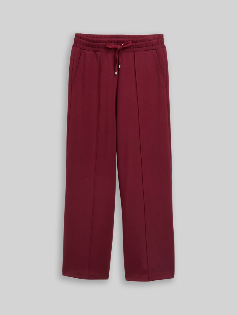 Tom Tailor Wide Leg Scuba Hose - Preppy Plum