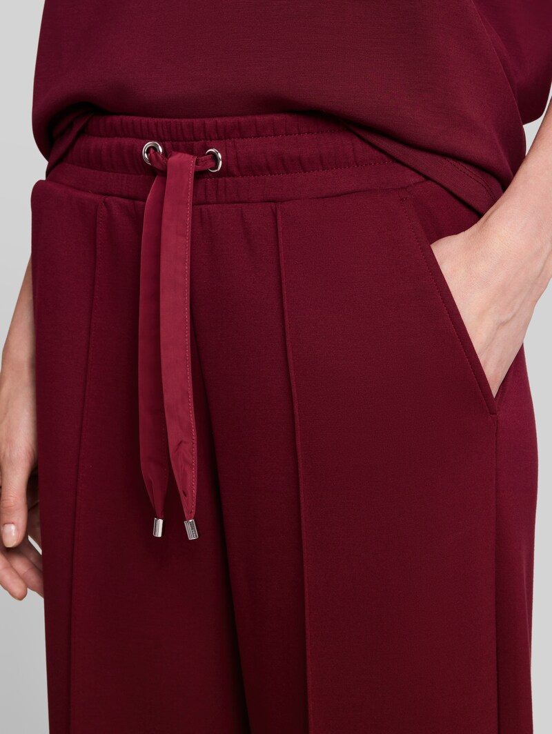 Tom Tailor Wide Leg Scuba Hose - Preppy Plum
