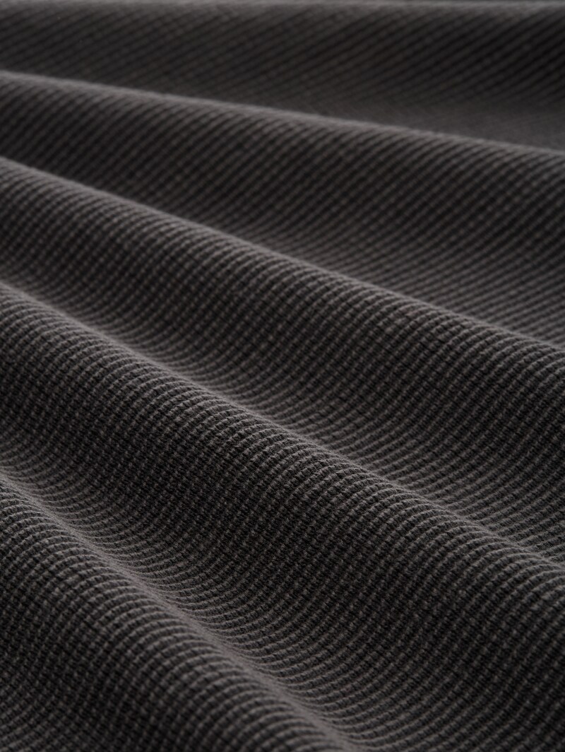 Tom Tailor Troyer Strickpullover aus Baumwolle - Tarmac Grey