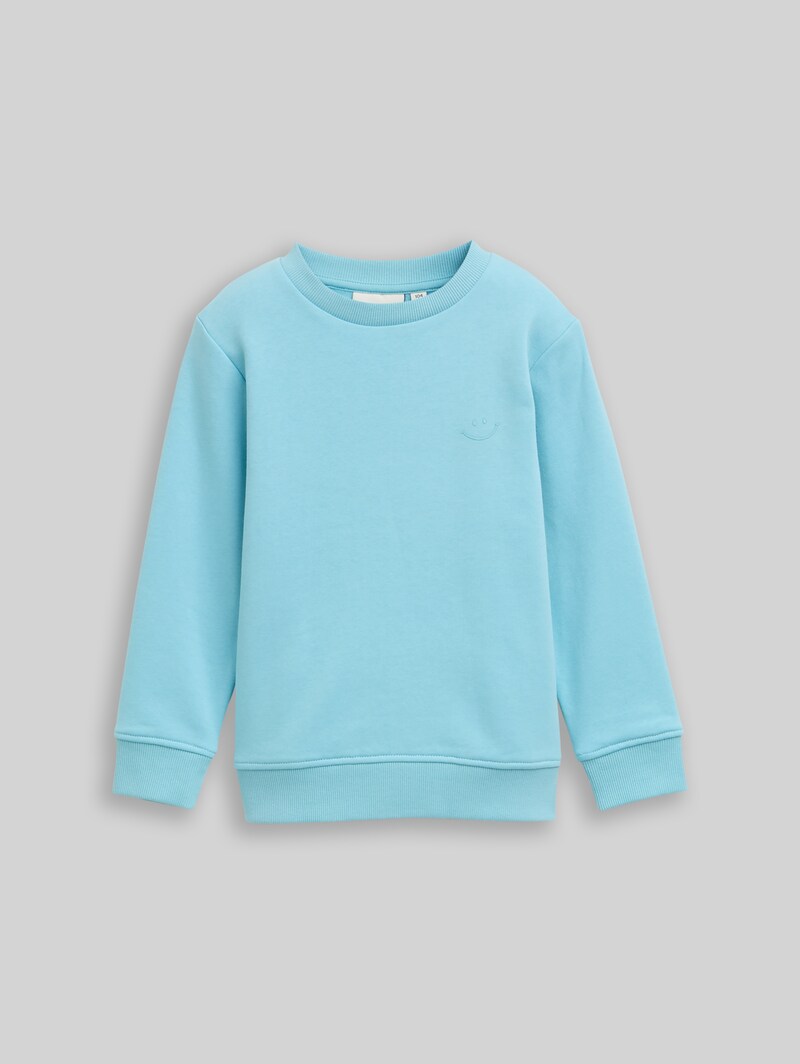 Tom Tailor Basic Sweatshirt mit Print - Elixir Blue
