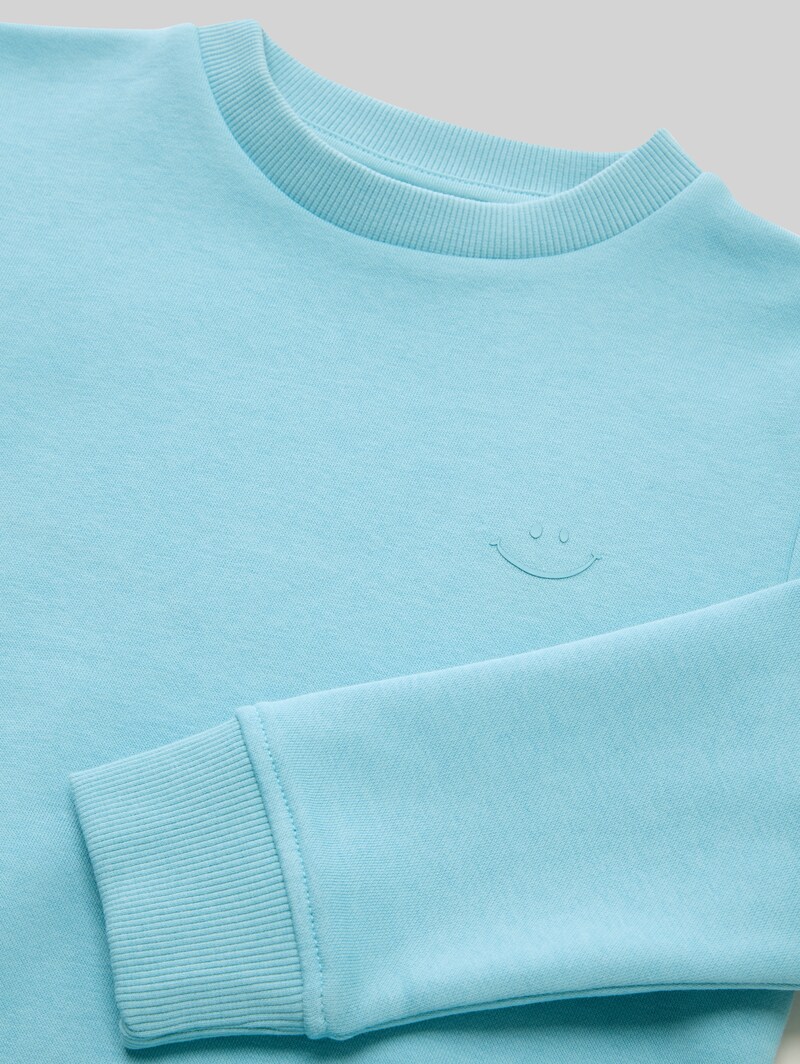 Tom Tailor Basic Sweatshirt mit Print - Elixir Blue