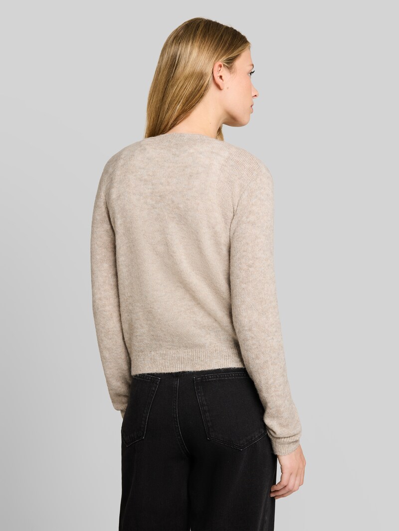 Tom Tailor Cardigan mit Alpaka-Anteil - Atmosphere Beige Melange