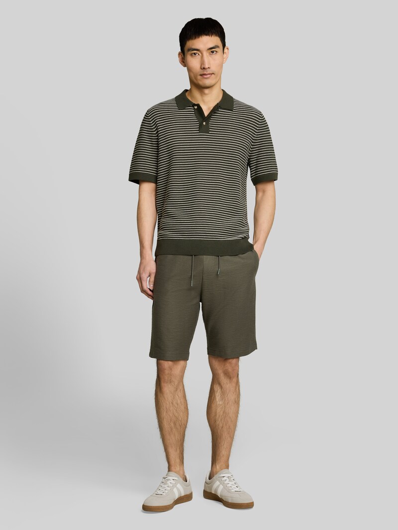 Tom Tailor Regular Fit Shorts mit Kordelzug - Deep Leaf Green
