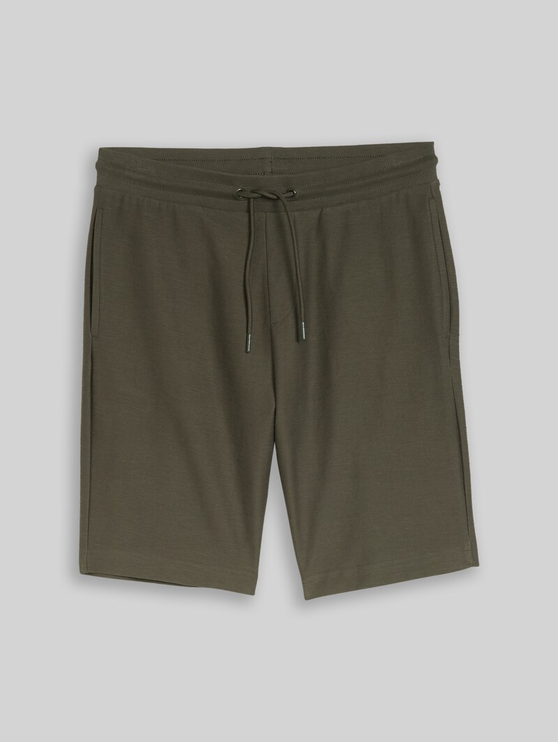 Tom Tailor Regular Fit Shorts mit Kordelzug - Deep Leaf Green