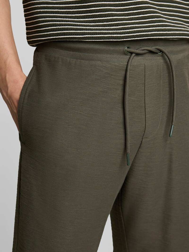Tom Tailor Regular Fit Shorts mit Kordelzug - Deep Leaf Green