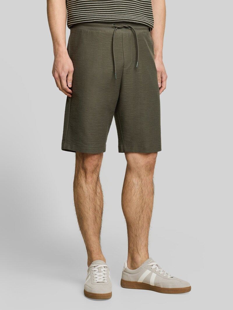 Tom Tailor Regular Fit Shorts mit Kordelzug - Deep Leaf Green