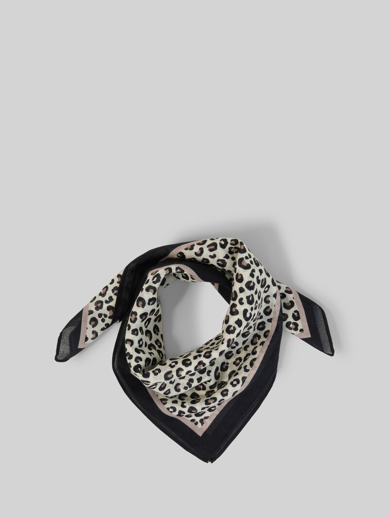 Tom Tailor Bandana Halstuch mit Leo-Print - Beige Brown Leo Print Tom Tailor Bandana Halstuch mit Leo-Print - Beige Brown Leo Print