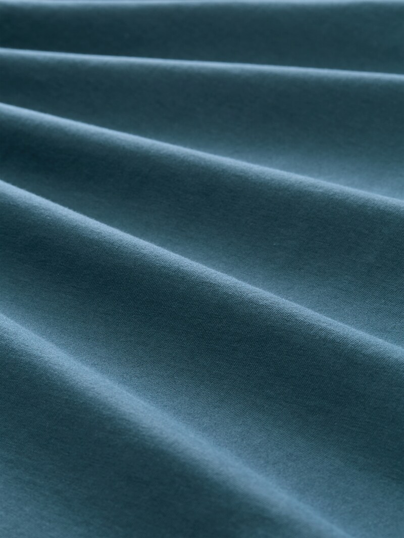 Tom Tailor Relaxed Fit T-Shirt mit Rückenprint - Tide Petrol