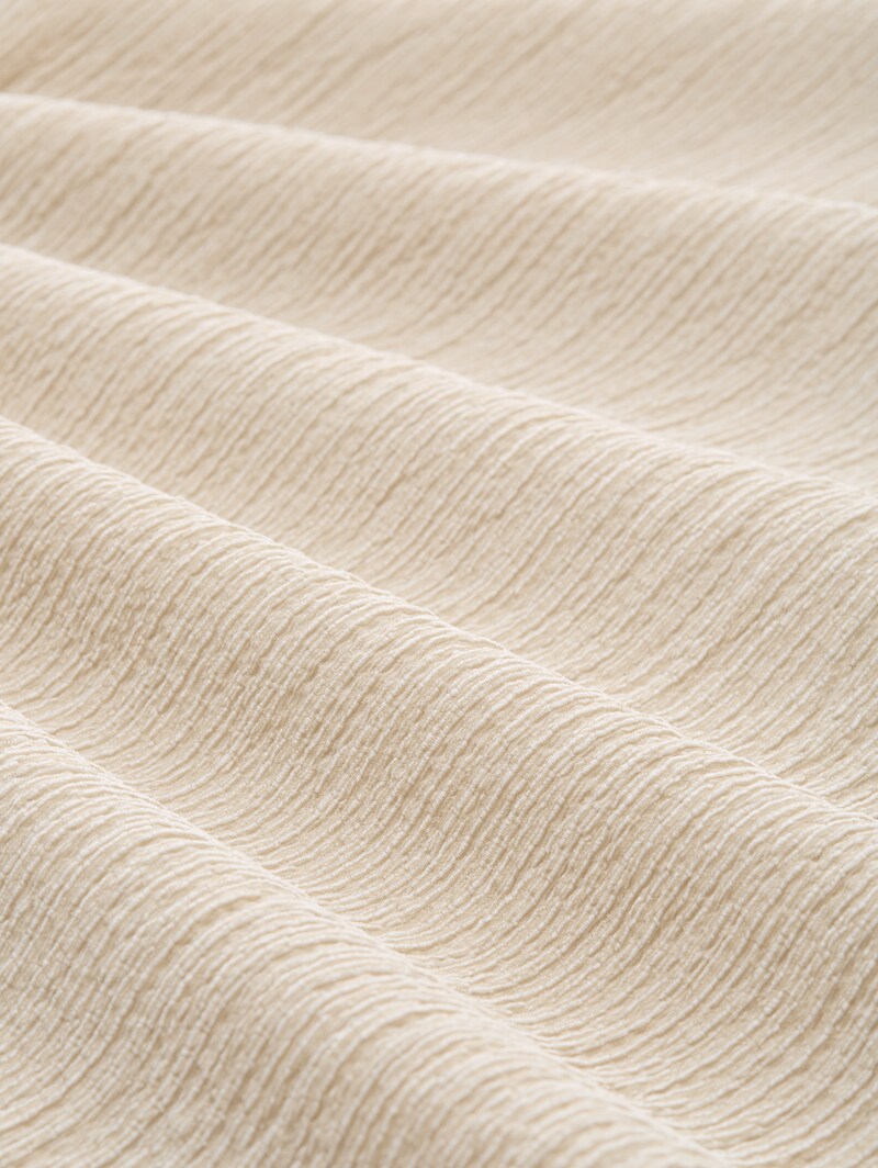 Tom Tailor Crinkle Kleid - Champagne Structure