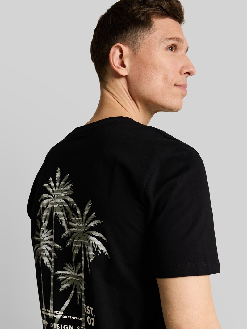 Tom Tailor T-Shirt mit Rückenprint - Black