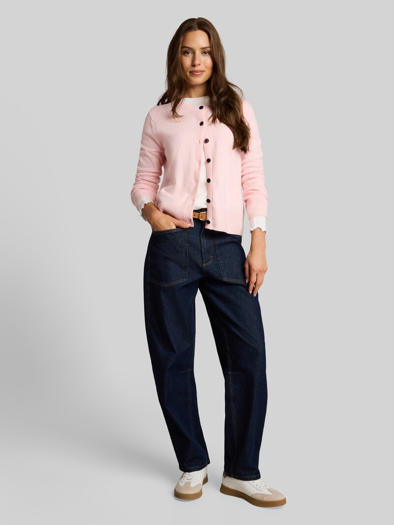 Tom Tailor Cardigan mit Kaschmir-Anteil - Light Pastel Pink Melange