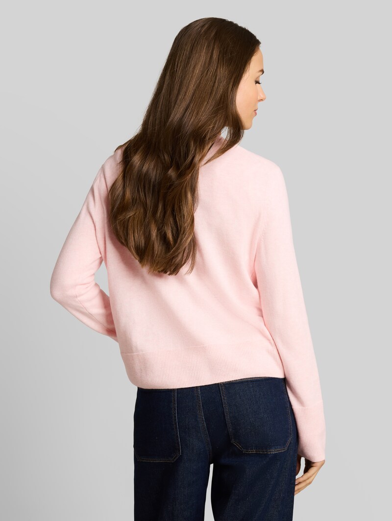 Tom Tailor Cardigan mit Kaschmir-Anteil - Light Pastel Pink Melange