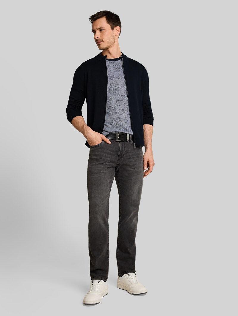Tom Tailor Strickjacke mit Seidenanteil - Sky Captain Blue