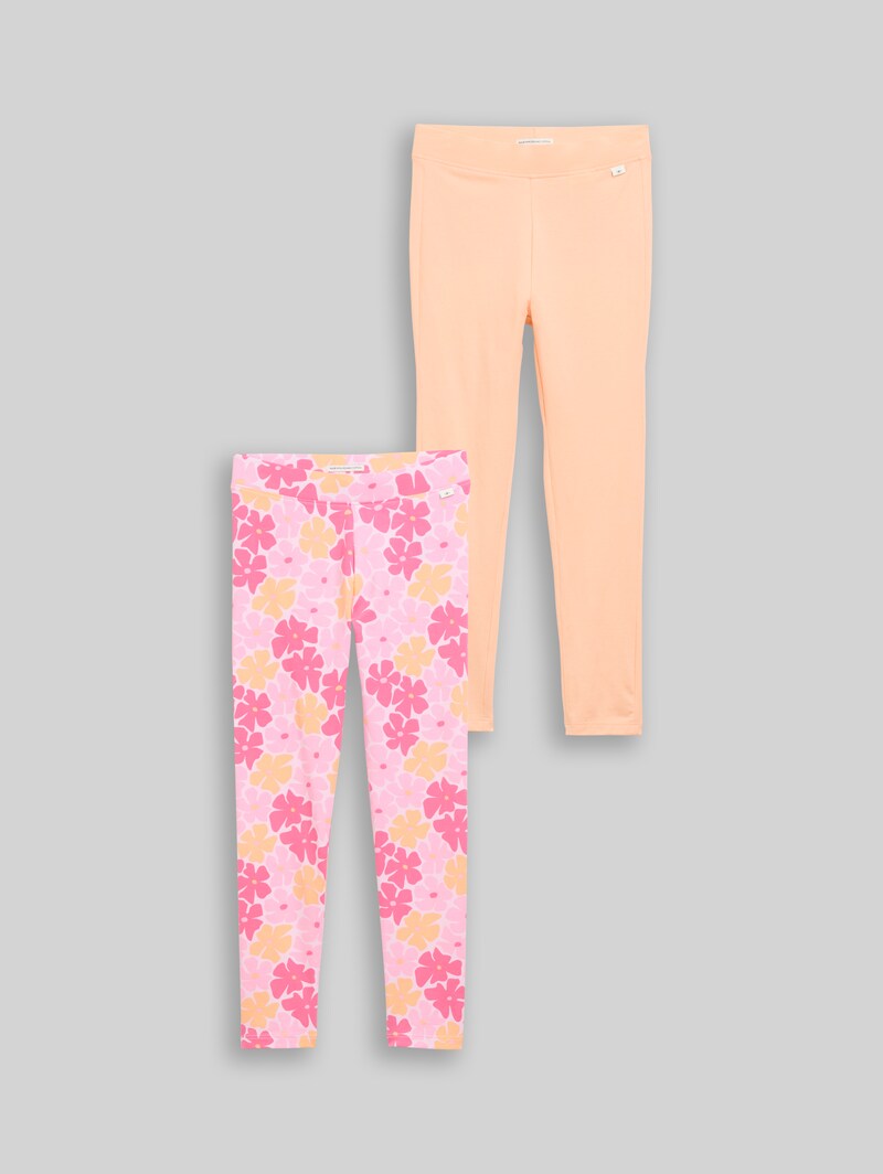 Tom Tailor Basic Leggings im 2-er Pack - Peach Bloom