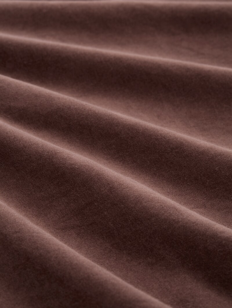 Tom Tailor Mini-Kleid aus Samt - Soft Chocolate Brown