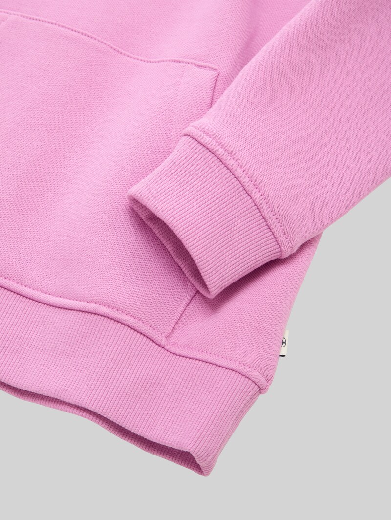 Tom Tailor Hoodie Sweatshirt mit Logo-Print - Flashy Mauve