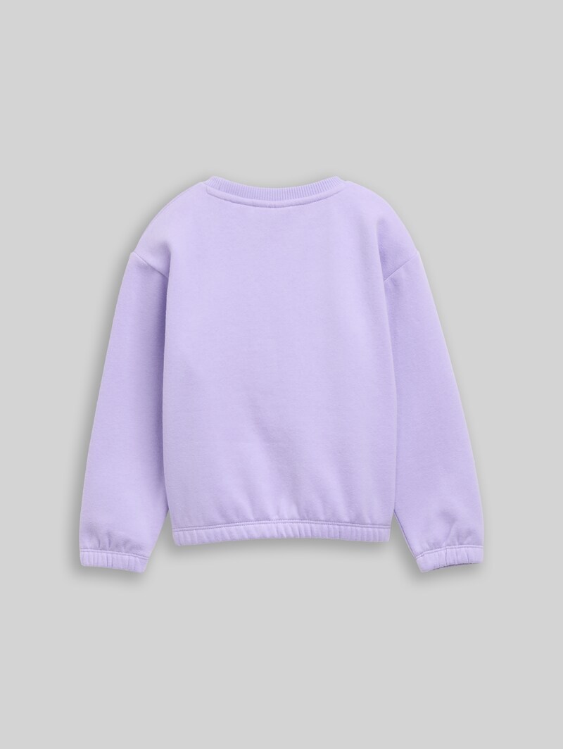 Tom Tailor Cropped Sweatshirt mit Wendepailletten - Sweet Purple Tom Tailor Cropped Sweatshirt mit Wendepailletten - Sweet Purple