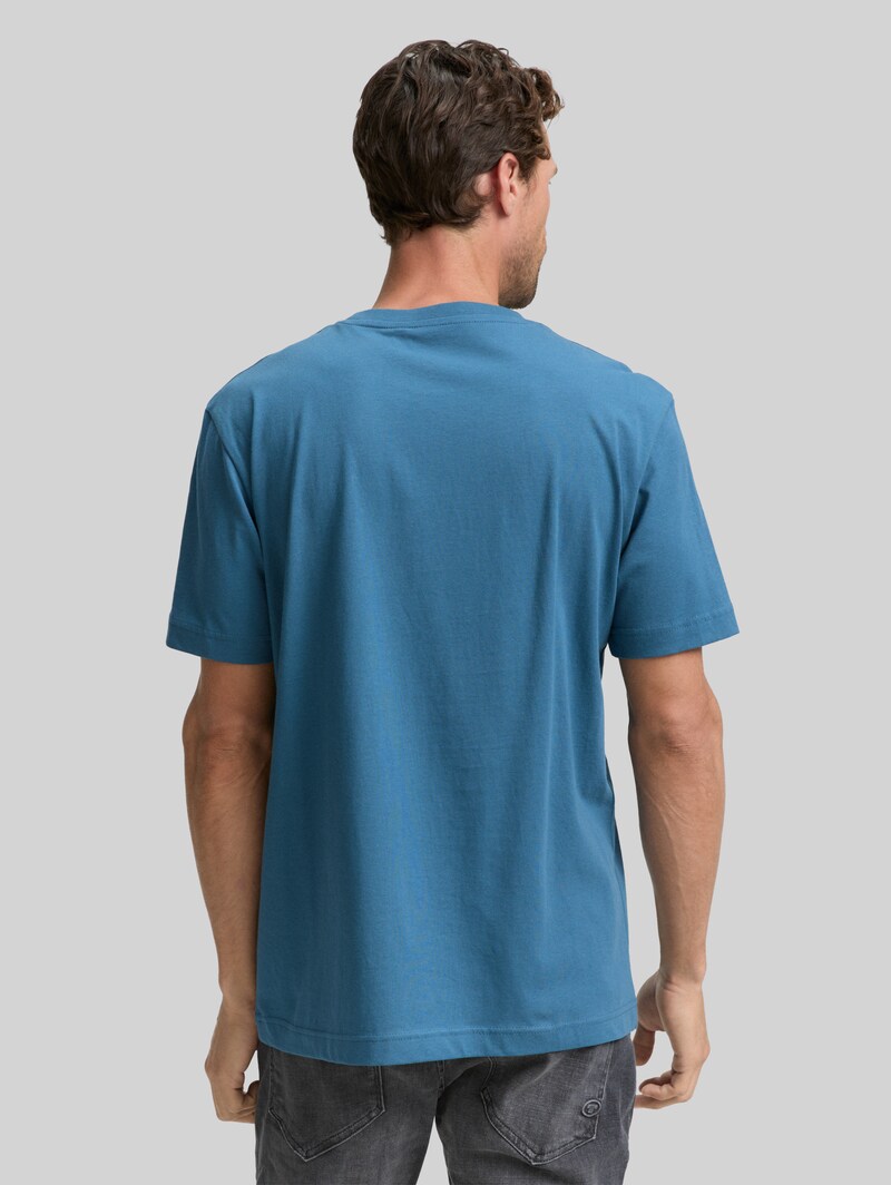 Tom Tailor T-Shirt mit Fotoprint - Real Teal Blue