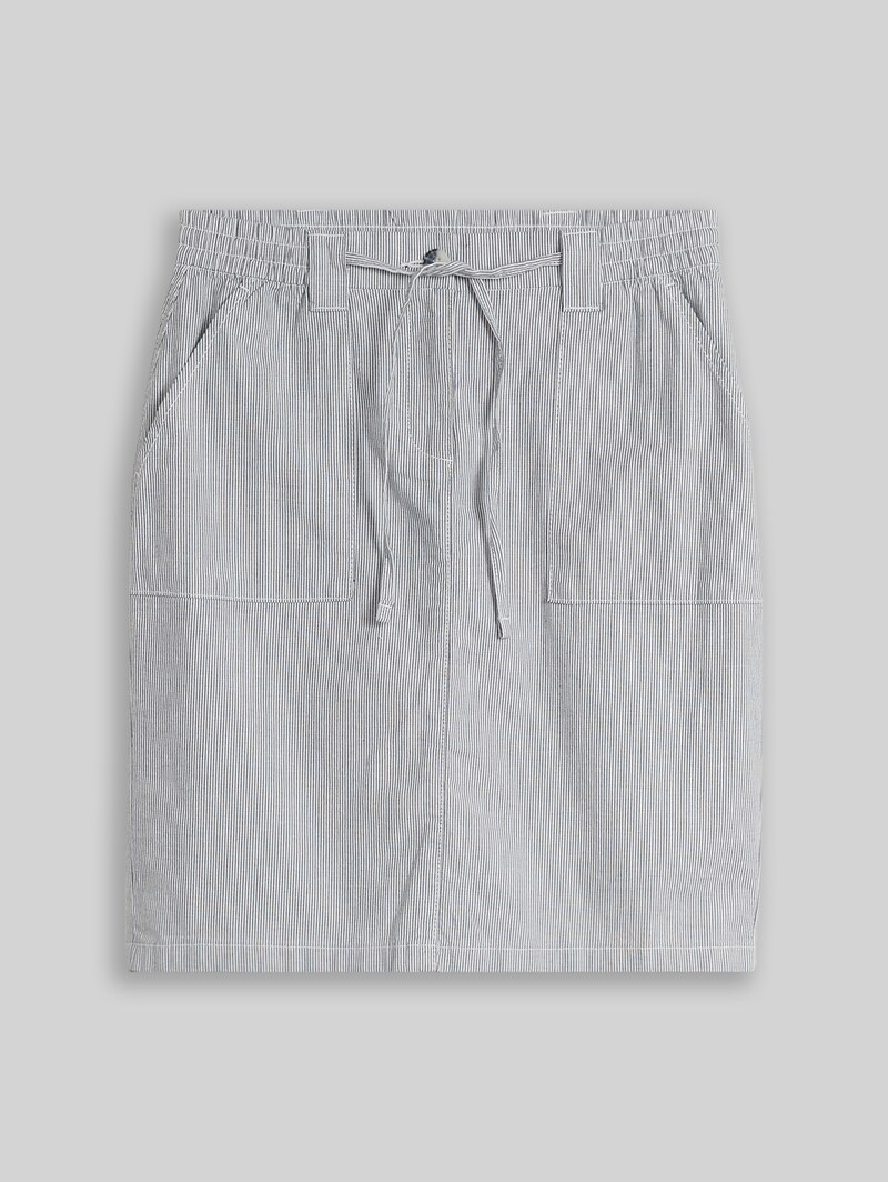 Tom Tailor Chino-Rock mit Kordelzug - Delicate Navy White Stripe