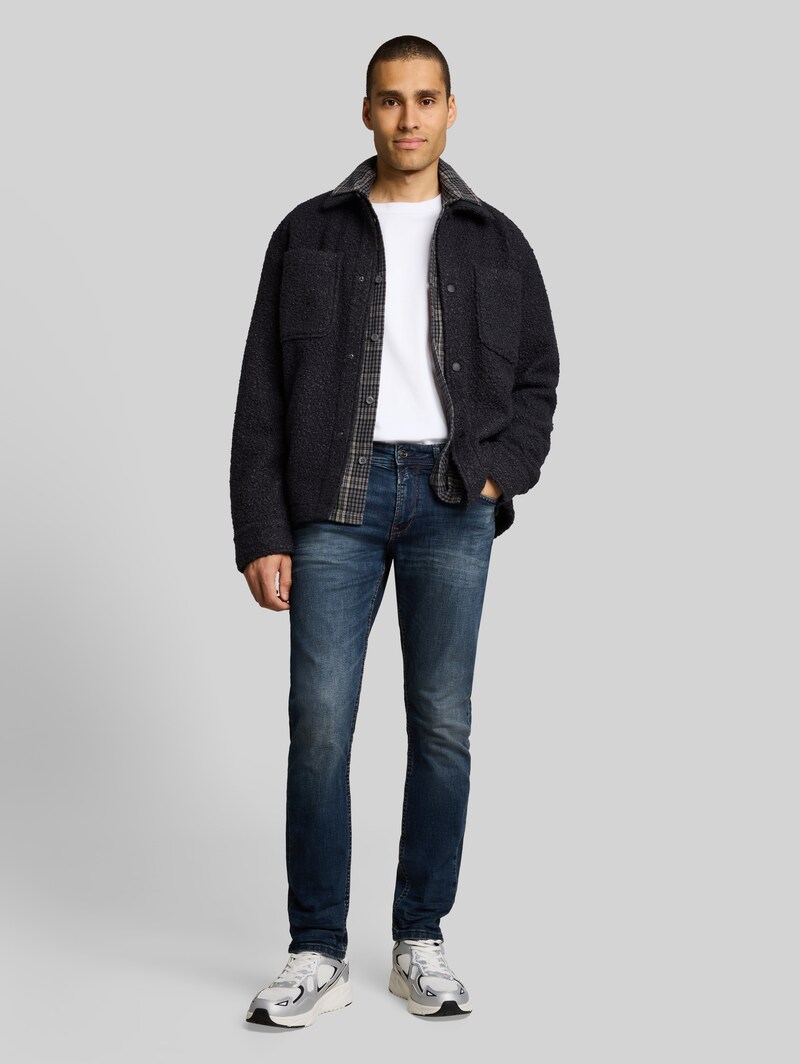 Tom Tailor TTPIERS SLIM Jeans - Dark Stone Wash Denim