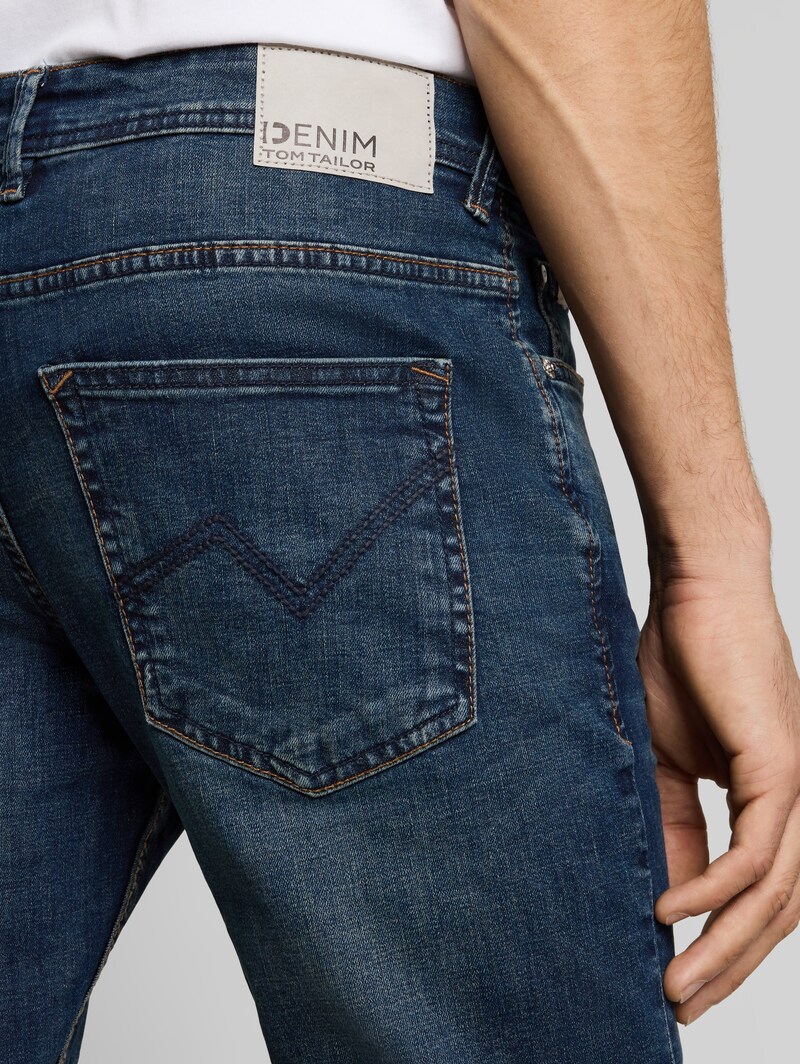 Tom Tailor TTPIERS SLIM Jeans - Dark Stone Wash Denim