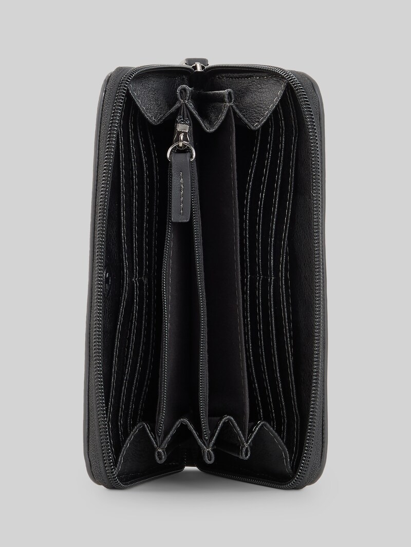 Tom Tailor TTGIA Portemonnaie mit Logo-Applikation - Schwarz / Black