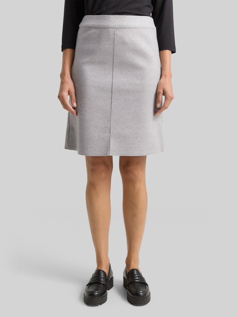 Tom Tailor Cosy Rock in Melange-Optik - Medium Silver Grey Melange