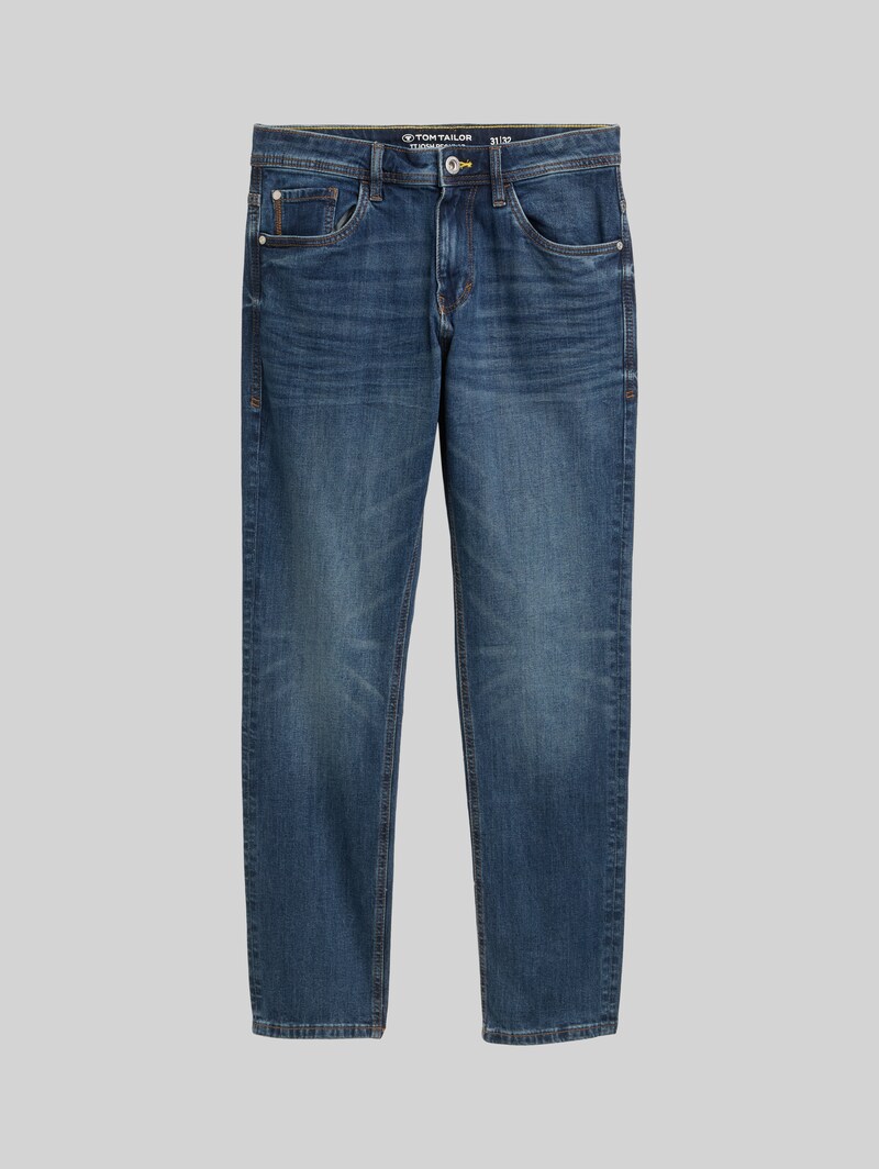Tom Tailor TTJOSH REGULAR SLIM Jeans mit Stretch - Mid Stone Wash Denim