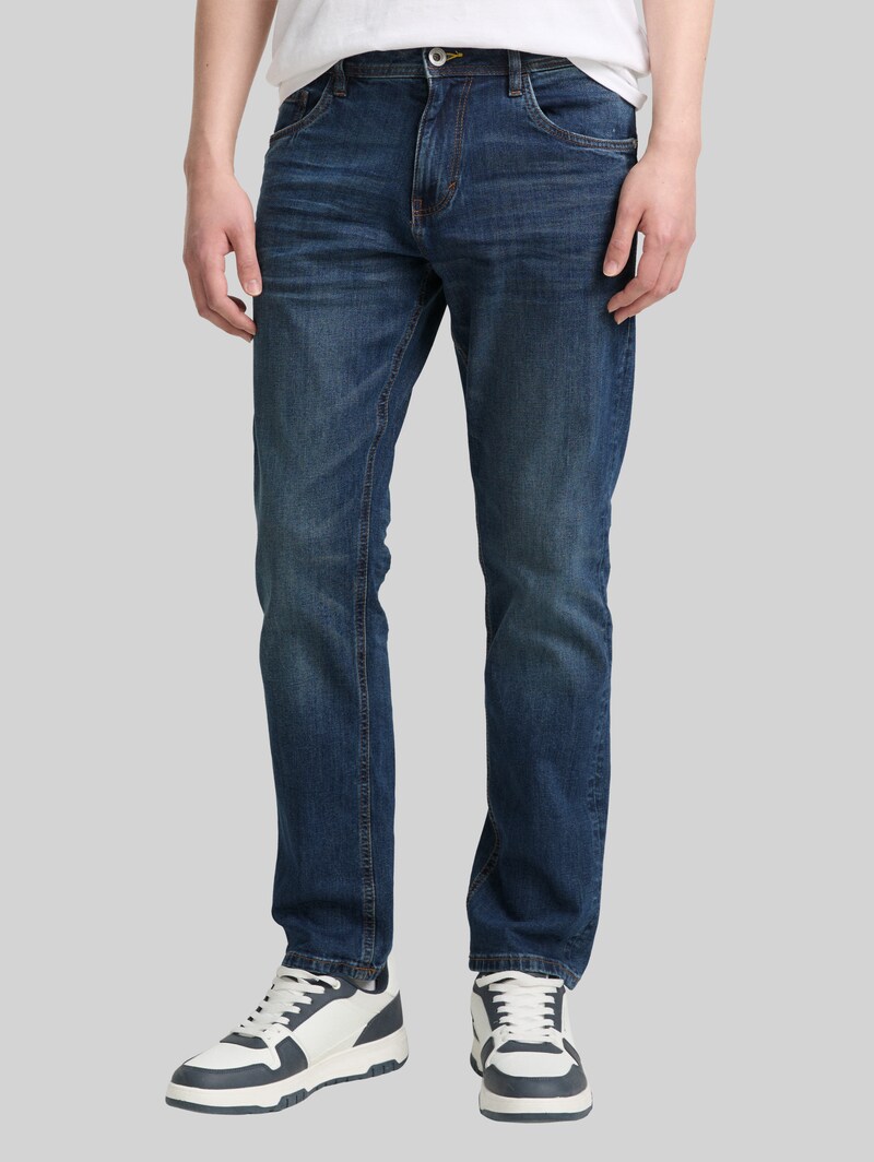 Tom Tailor TTJOSH REGULAR SLIM Jeans mit Stretch - Mid Stone Wash Denim