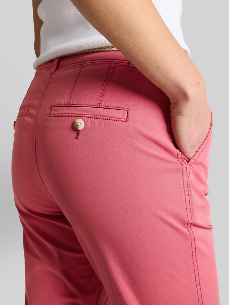 Tom Tailor Slim Chino Hose mit Gürtel - Cozy Pink