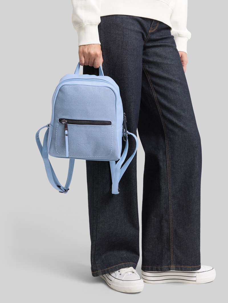 Tom Tailor TTTAMARA S Rucksack in Canvas-Optik - Hellblau / Light Blue