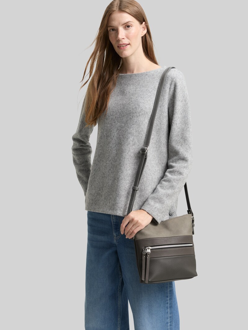 Tom Tailor TTELLEN M Umhängetasche mit Colour-Blocking - Mixed Grey